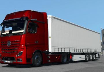 Мод Mercedes Benz New Actros 2019 версия 1.3 для Euro Truck Simulator 2 (v1.37.x, 1.38.x)