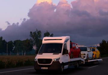 Мод Mercedes-Benz Sprinter Tourer Megamod версия 1.2 для Euro Truck Simulator 2 (v1.54.x)