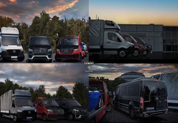 Мод Mercedes-Benz Sprinter Tourer Megamod версия 1.2 для Euro Truck Simulator 2 (v1.54.x)