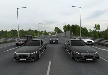 Мод Mercedes-Benz W223 S-Class версия 1.8 для Euro Truck Simulator 2 (v1.54.x)