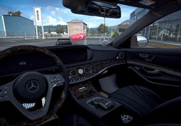 Мод Mercedes Maybach S650 версия 1.6 для Euro Truck Simulator 2 (v1.49.x)