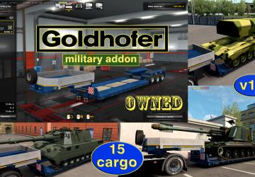 Мод Military addon for Goldhofer версия 1.1 для Euro Truck Simulator 2 (v1.32.x, 1.33.x)