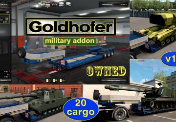 Мод Military addon for Goldhofer версия 1.2 для Euro Truck Simulator 2 (v1.33.x)