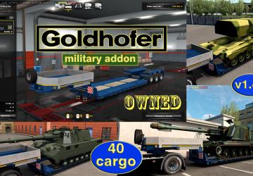 Мод Military addon for Goldhofer версия 1.4.1 для Euro Truck Simulator 2 (v1.35.x)