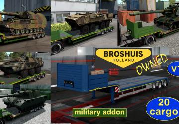 Мод Military Addon for Ownable Trailer Broshuis v1.0 для Euro Truck Simulator 2 (v1.33.x)