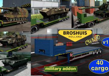 Мод Military Addon for Ownable Trailer Broshuis v1.2.14 для Euro Truck Simulator 2 (v1.48.x)