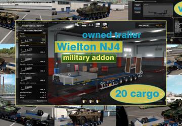 Мод Military Addon for Ownable Trailer Wielton NJ4 v1.2 для Euro Truck Simulator 2 (v1.32.x, 1.33.x)