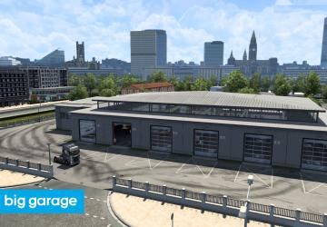 Мод Modern Garages Mod версия 1.5 для Euro Truck Simulator 2 (v1.40.x, - 1.43.x)