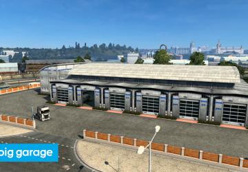 Мод Modern Garages Mod версия 1.5 (28.08.23) для Euro Truck Simulator 2 (v1.46.x, - 1.48.x)