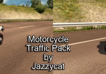 Мод Motorcycle Traffic Pack версия 1.1 для Euro Truck Simulator 2 (v1.30.x, 1.31.x)