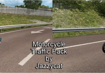 Мод Motorcycle Traffic Pack версия 1.4 для Euro Truck Simulator 2 (v1.30.x, - 1.32.x)