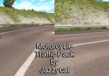 Мод Motorcycle Traffic Pack версия 1.6 для Euro Truck Simulator 2 (v1.30.x, - 1.32.x)