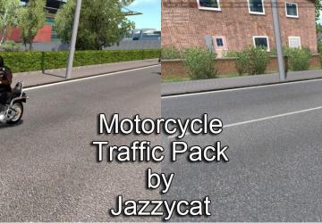 Мод Motorcycle Traffic Pack версия 1.9 для Euro Truck Simulator 2 (v1.30.x, - 1.33.x)