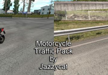 Мод Motorcycle Traffic Pack версия 2.1 для Euro Truck Simulator 2 (v1.30.x, - 1.33.x)