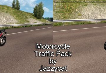 Мод Motorcycle Traffic Pack версия 2.2 для Euro Truck Simulator 2 (v1.30.x, - 1.33.x)