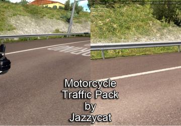 Мод Motorcycle Traffic Pack версия 2.5 для Euro Truck Simulator 2 (v1.30.x, - 1.34.x)