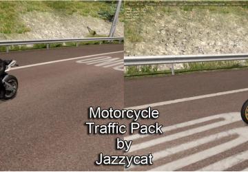 Мод Motorcycle Traffic Pack версия 2.6 для Euro Truck Simulator 2 (v1.30.x, - 1.34.x)