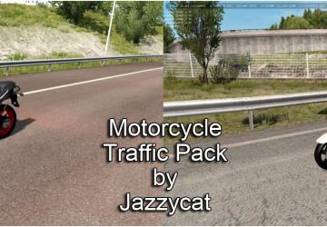 Мод Motorcycle Traffic Pack версия 2.8 для Euro Truck Simulator 2 (v1.30.x, - 1.34.x)