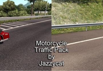 Мод Motorcycle Traffic Pack версия 3.2 для Euro Truck Simulator 2 (v1.35.x)