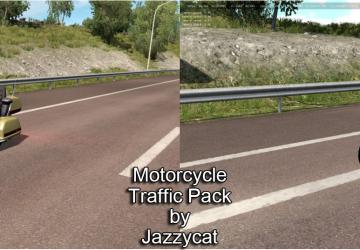 Мод Motorcycle Traffic Pack версия 3.4 для Euro Truck Simulator 2 (v1.35.x)