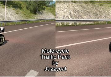 Мод Motorcycle Traffic Pack версия 3.6 для Euro Truck Simulator 2 (v1.35.x)