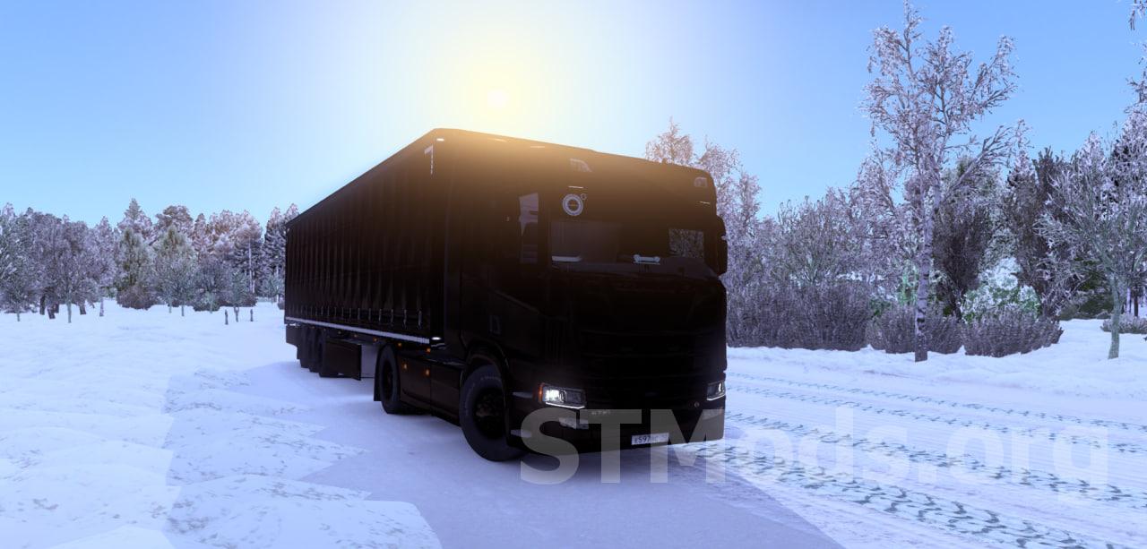 Наклейка 4к для SCANIA R версия 1.0 для Euro Truck Simulator 2 (v1.52x)