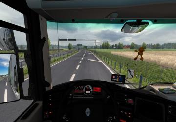 Мод Насекомые на лобовом стекле версия 1.1 для Euro Truck Simulator 2 (v1.35.x, - 1.38.x)