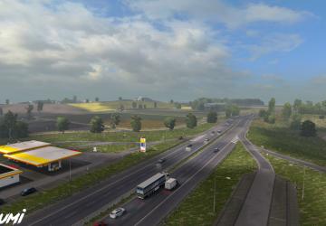 Мод New Weather Spring версия 1.0 для Euro Truck Simulator 2 (v1.33.x, 1.34.x)