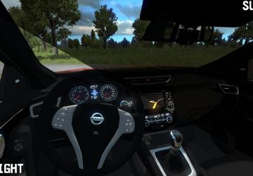 Мод Nissan Qashqai 2016 версия 1.1 для Euro Truck Simulator 2 (v1.35.x, 1.36.x)