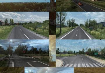 Мод Улучшения для карты Венгрии версия 1.0.4 для Euro Truck Simulator 2 (v1.32.x, - 1.35.x)