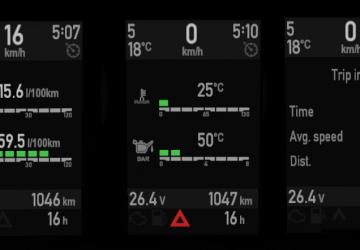 Мод Scania R & Streamline onboard computer версия 1.3 для Euro Truck Simulator 2 (v1.46.x)