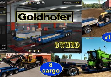 Мод Ownable trailer Goldhofer версия 1.0 для Euro Truck Simulator 2 (v1.33.x)