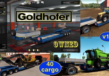 Мод Ownable trailer Goldhofer версия 1.3 для Euro Truck Simulator 2 (v1.33.x)