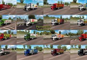 Мод Painted BDF Traffic Pack версия 3.8 для Euro Truck Simulator 2 (v1.31.x, 1.32.x)
