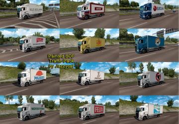 Мод Painted BDF Traffic Pack версия 4.1 для Euro Truck Simulator 2 (v1.30.x, - 1.32.x)