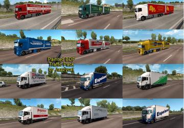 Мод Painted BDF Traffic Pack версия 4.7 для Euro Truck Simulator 2 (v1.30.x, - 1.33.x)