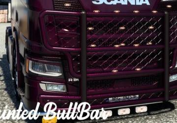 Мод Painted Bull Bar версия 1.2 для Euro Truck Simulator 2 (v1.46.x)