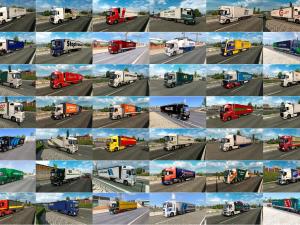 Мод Painted Truck Traffic Pack версия 5.1 для Euro Truck Simulator 2 (v1.28.x, 1.30.x)