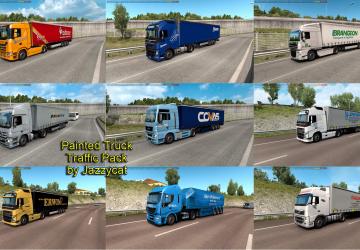 Мод Painted Truck Traffic Pack версия 6.9 для Euro Truck Simulator 2 (v1.32.x, 1.33.x)