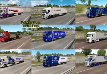 Мод Painted Truck Traffic Pack версия 8.1 для Euro Truck Simulator 2 (v1.35.x)
