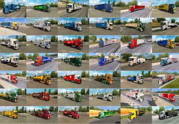 Мод Painted Truck Traffic Pack версия 9.4 для Euro Truck Simulator 2 (v1.35.x, 1.36.x)