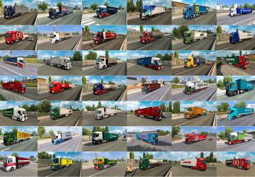 Мод Painted Truck Traffic Pack версия 9.7 для Euro Truck Simulator 2 (v1.35.x, 1.36.x)