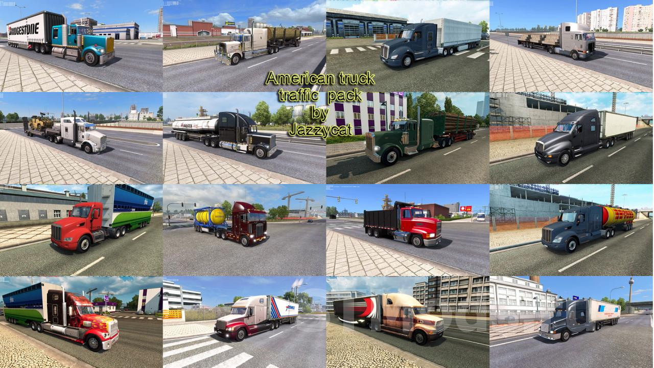 Скачать мод American Truck Traffic Pack версия 2.6.13 для Euro Truck  Simulator 2 (v1.50.x)