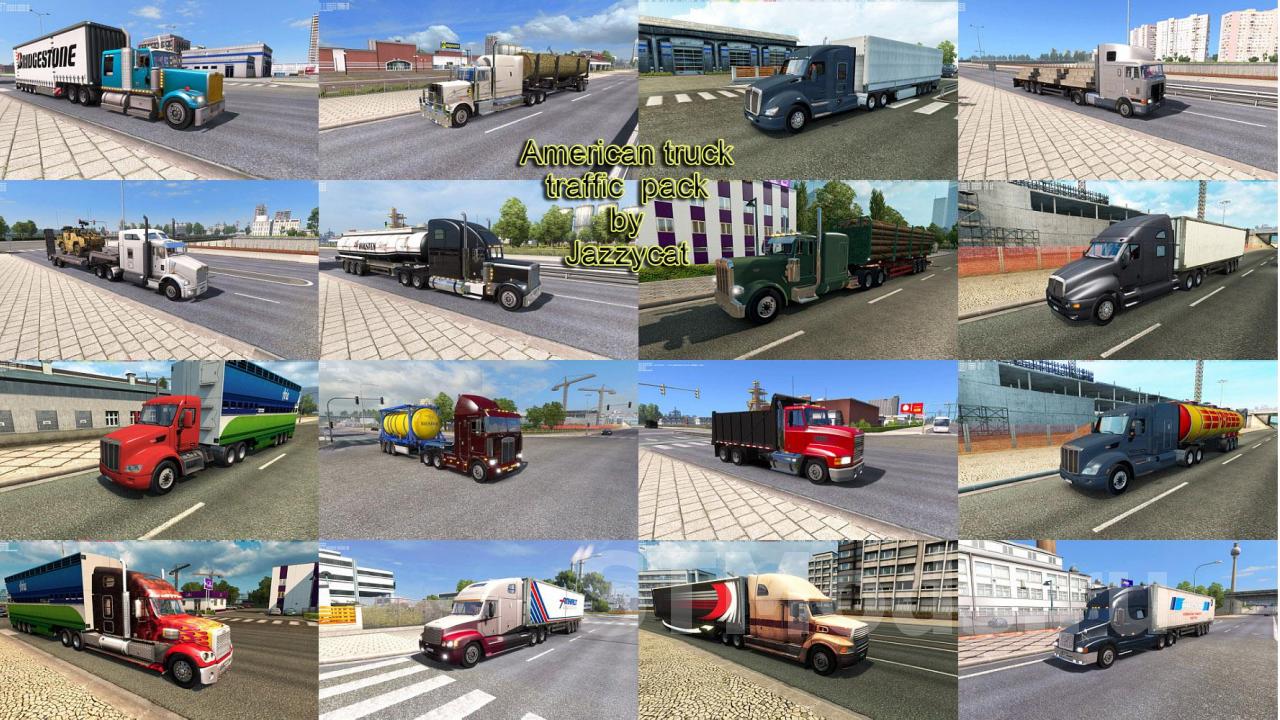 Скачать мод American Truck Traffic Pack версия 2.6.13 для Euro Truck  Simulator 2 (v1.50.x)