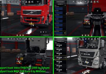Мод Пак номеров для модифицированных грузовиков v2.6 для Euro Truck Simulator 2 (v1.32.x, 1.33.x)