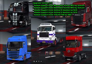 Мод Пак номеров для модифицированных грузовиков v3.5 для Euro Truck Simulator 2 (v1.32.x, 1.33.x)