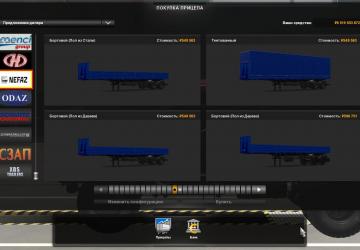 Мод Пак прицепов Нефаз версия 1.0 для Euro Truck Simulator 2 (v1.40.x, - 1.42.x)