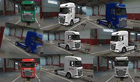 Мод Пак скинов для DAF XG XG+ версия 1.0 для Euro Truck Simulator 2 (v1.40.x, 1.41.x)