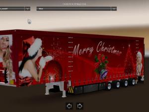 Мод Пак скинов и прицепов на новогоднюю тематику v11.01.18 для Euro Truck Simulator 2 (v1.28.x, 1.30.x)