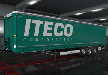 Мод Пак скинов компании «ITECO» версия 1.0 для Euro Truck Simulator 2 (v1.32.x, 1.33.x)
